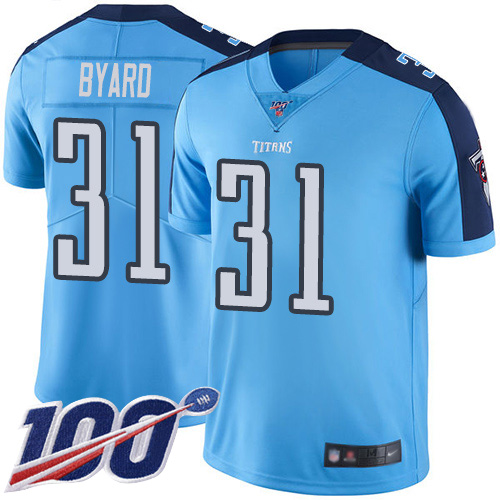 Tennessee Titans Limited Light Blue Men Kevin Byard Jersey NFL Football #31 100th Season Rush Vapor Untouchable